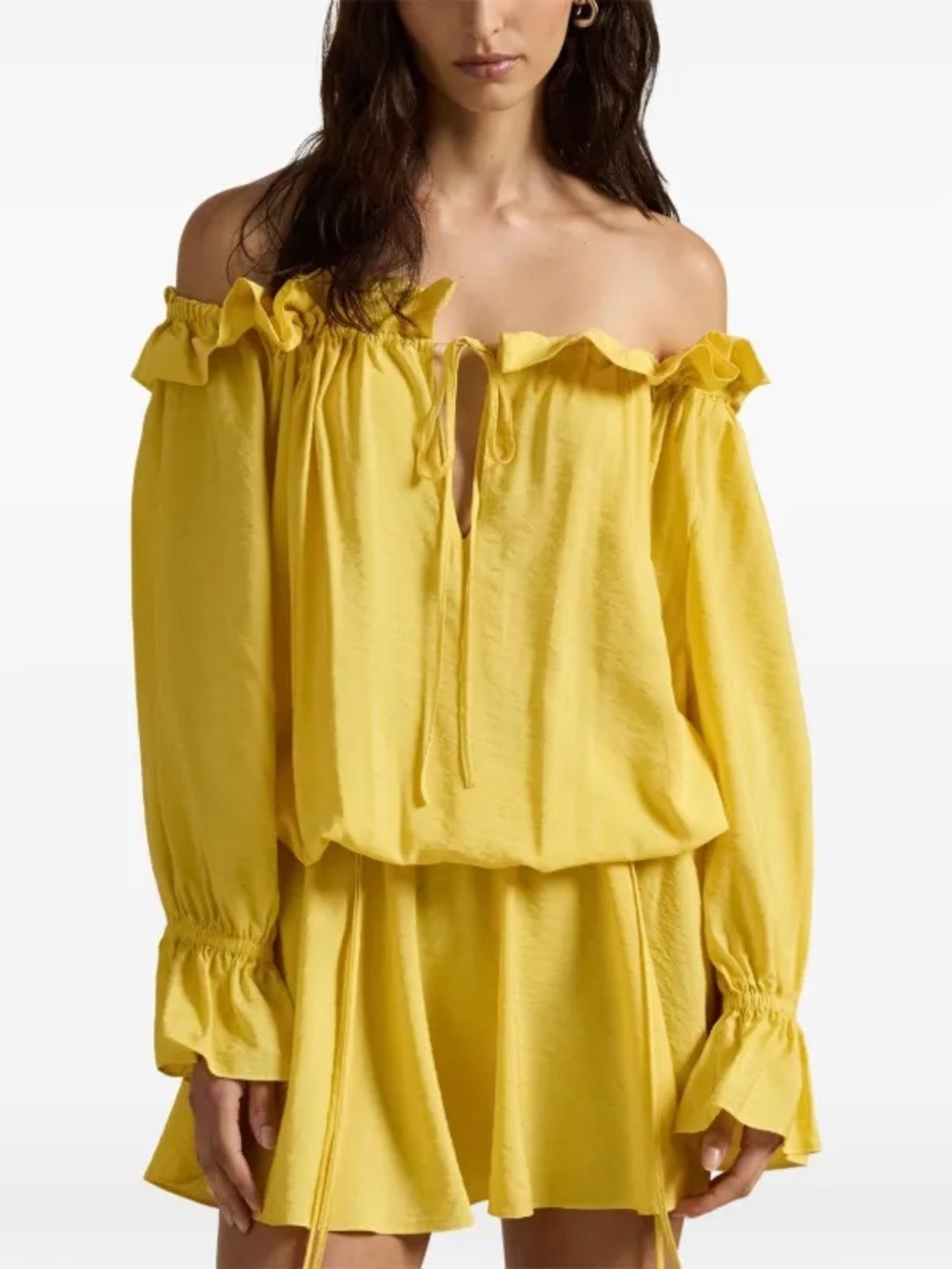 NWT Ralph Lauren Off-the-Shoulder Crepe Dress (US 8)